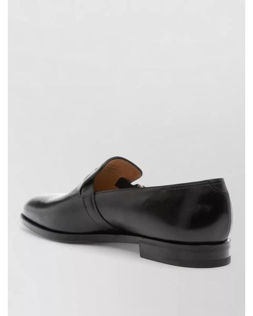 John Lobb Gray Leather Monk Strap Shoes for men