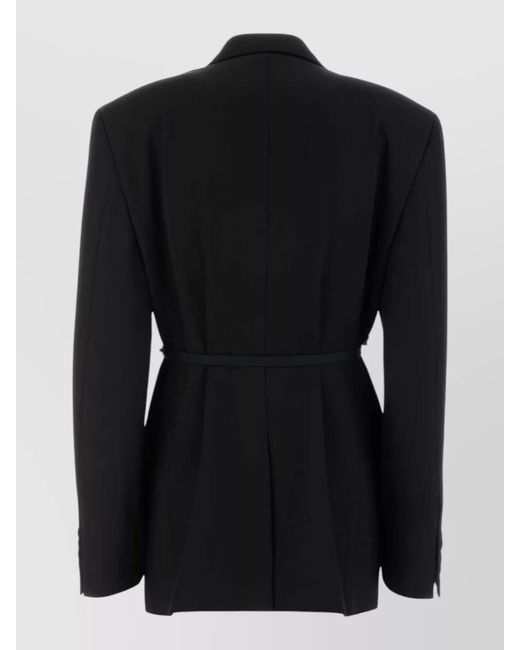 Balenciaga Black Wool Oversized Single-Breasted Blazer