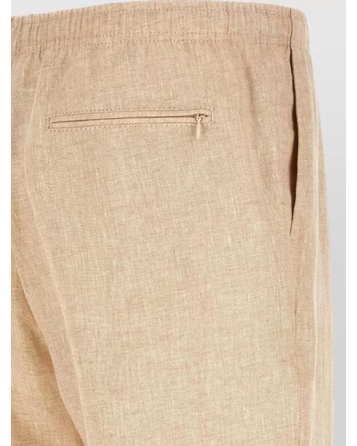 Cellar Door Natural Linen Straight-Leg Trousers for men