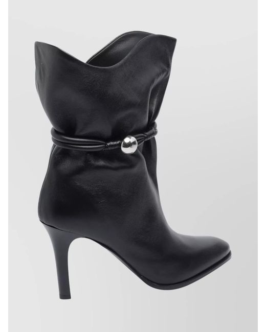 Isabel Marant Black Leather Ankle Boots