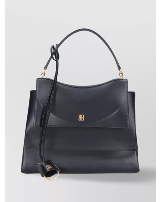 Balenciaga Black Shopping Nano Leather Tote Bag