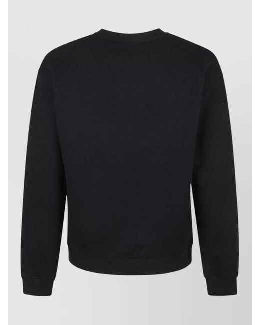 Valentino Garavani Blue Cotton Sweatshirt Crew Neck Regular Fit for men