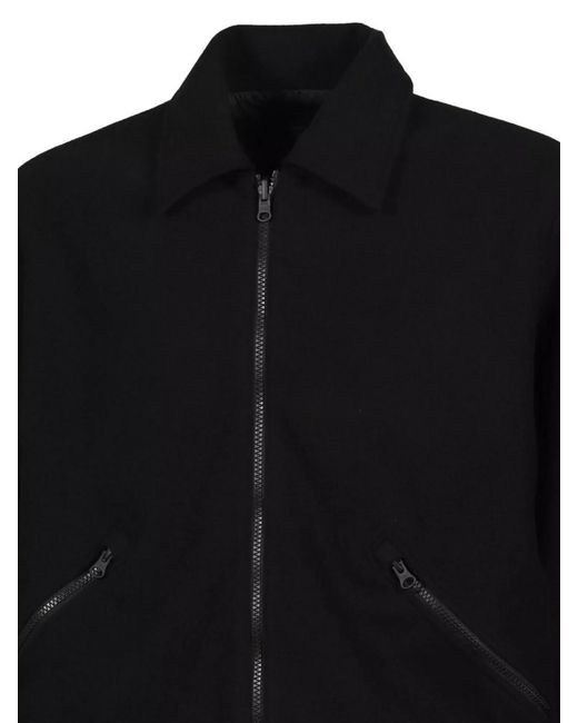 GR10K Black Polyester Fleece Jacket for men