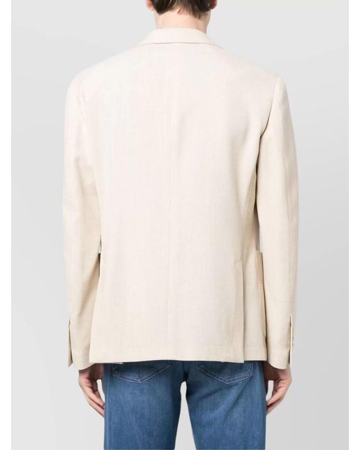 Lardini Natural Linen Wool Blazer for men