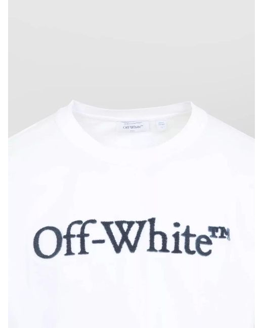 Off-White c/o Virgil Abloh White Bookish Regular Fit Short Sleeve T-Shirt for men