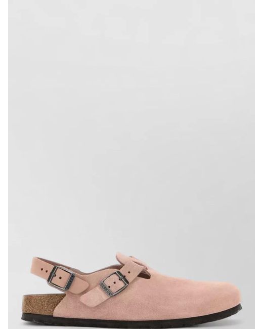 Birkenstock Pink Suede Leather Sandals