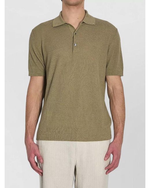 Barena Multicolor Linen Polo Shirt for men