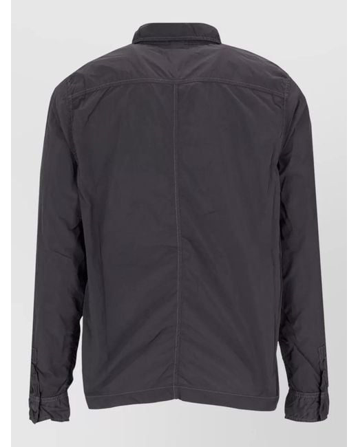 Paul Smith Blue Collared Jacket Long Sleeves Chest Pocket for men