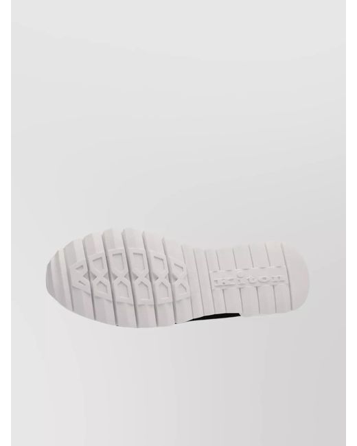 Kiton Black Mesh Upper Sneakers Rubber Sole for men