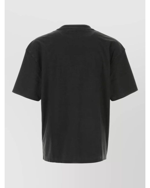 HUGO Black Cotton T Shirt for men