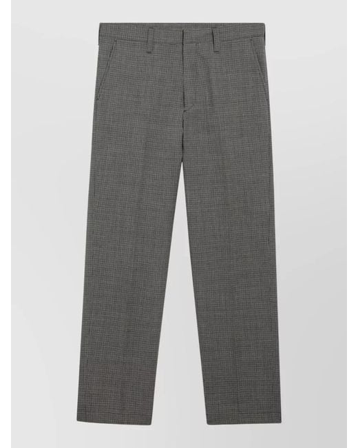 Prada Gray Single Breasted Suit for men