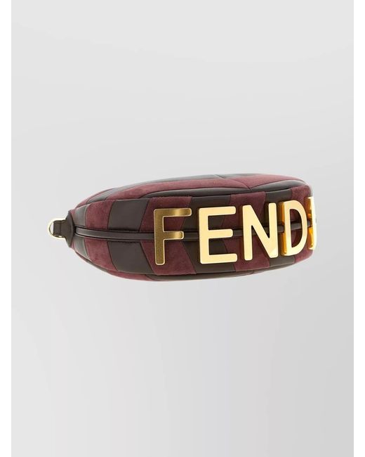 Fendi Pink Graphy Mini Leather Mini Bag