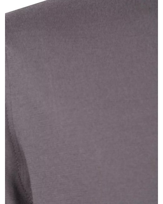 Filippo De Laurentis Gray Long-Sleeve Cotton T-Shirt for men