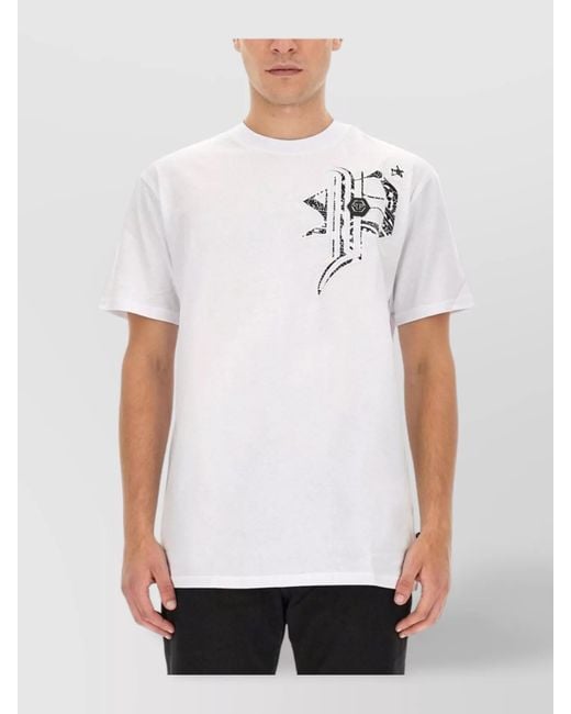 Philipp Plein White Cotton Regular-Fit T-Shirt for men
