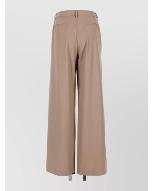 Fabiana Filippi Natural Wide-Leg Trousers