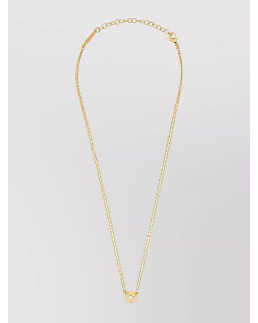 Ferragamo White Pendant Necklace
