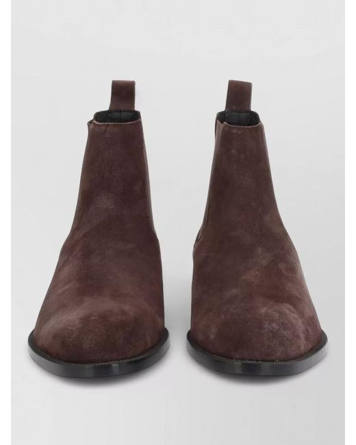 Boss Brown Leather Boots for men