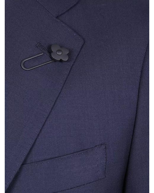 Lardini Blue Virgin Wool Suit for men