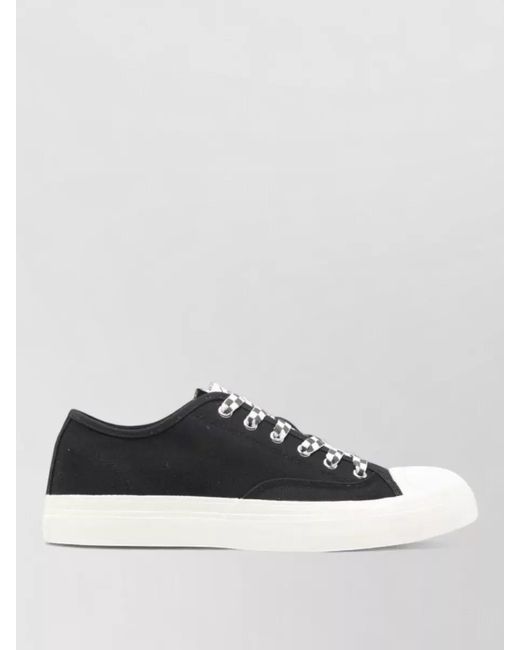 KENZO White Low Sneakers Round Toe Silk Fabric for men
