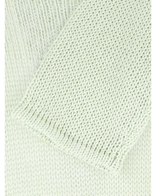 Giorgio Armani Green Crewneck Knit Sweater Soft Texture for men