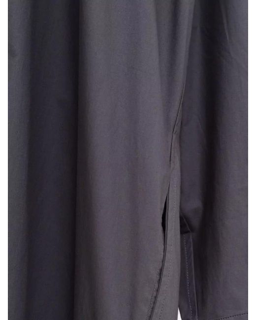 Frankie Shop Blue Organic Cotton Midi Dress