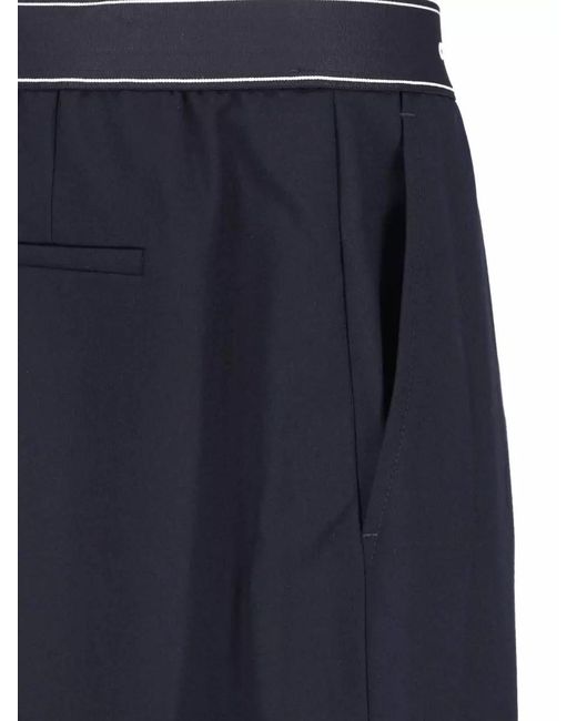 Casablanca Blue Straight Cut Beach Shorts Side Pockets for men
