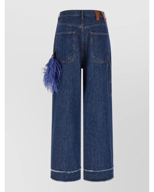 DARKPARK Blue Lisa High Waist Wide Leg Jeans