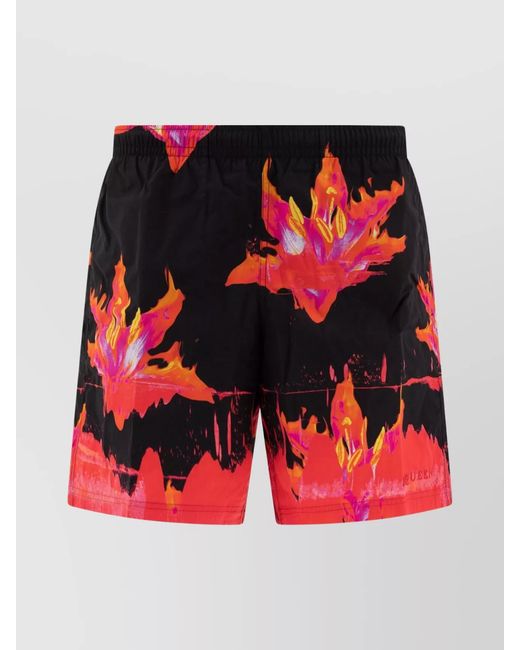 McQueen Red Swim Shorts for men