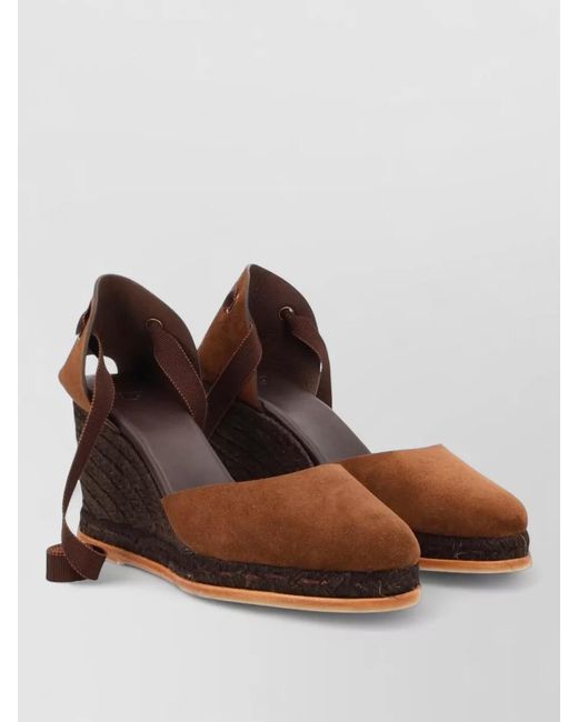 Castaner Multicolor Camila Suede Espadrille Wedge Round Toe