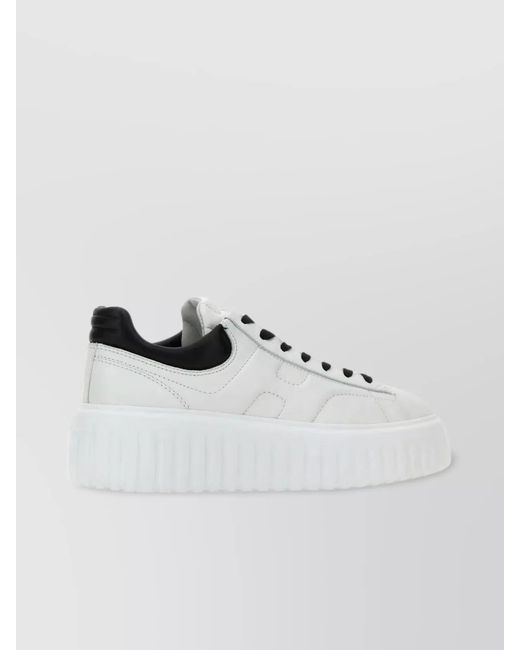 Hogan Metallic Nappa Leather Low-Top Sneakers