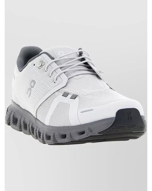 On Shoes White Cloud Runner Lace Up Mesh Sneakers for men