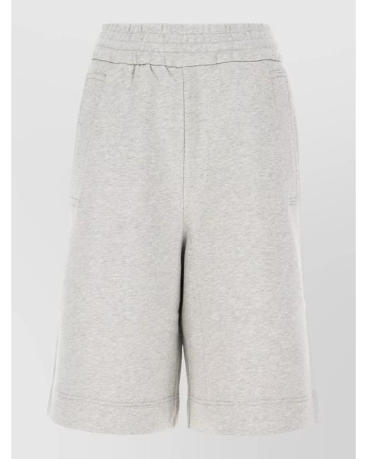 Dries Van Noten White Tailored Shorts Side Pockets Back Pocket