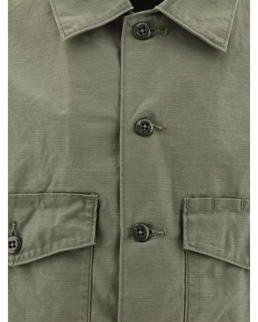 Needles Green Cotton Shirt for men