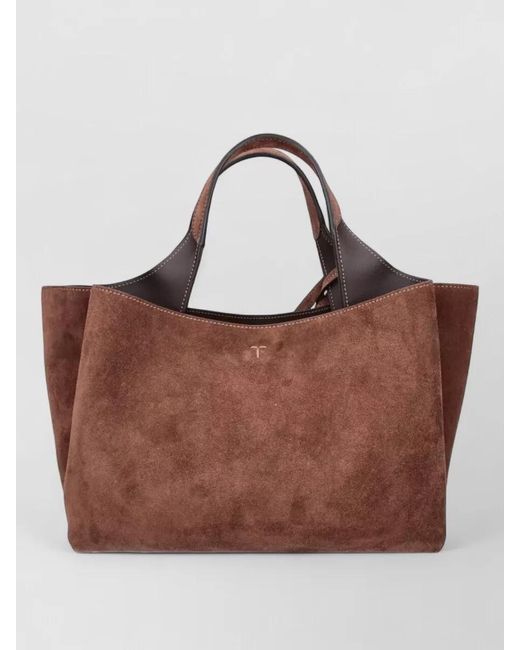 Tod's Brown Leather Tote Bag