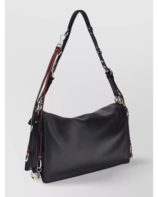 Prada Black Soft Large Leather Shoulder Bag