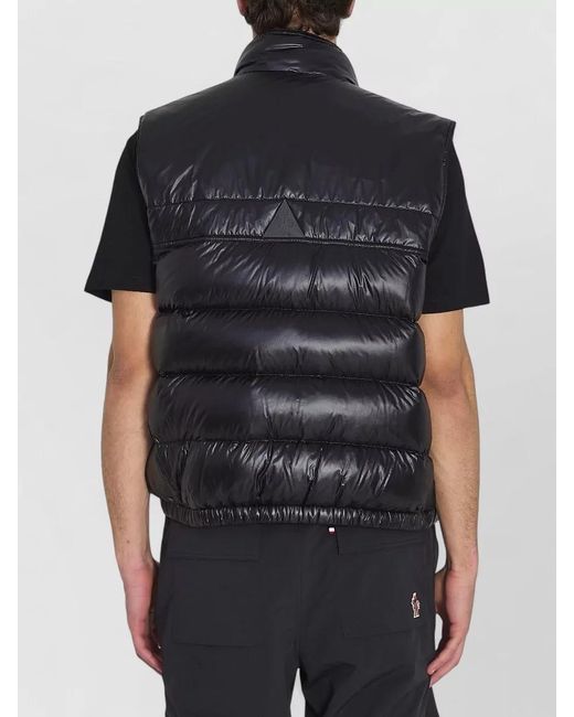 Moncler Black Uychi Quilted Packable Micro Ripstop Vest for men