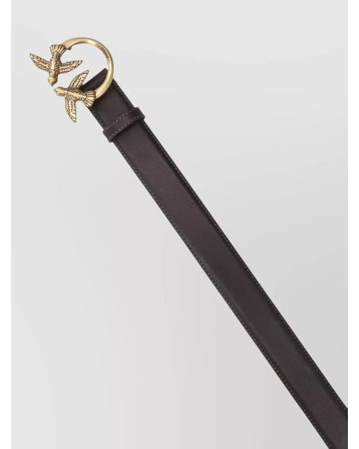 Pinko Gray Belt Featuring Decorative Buckle Unique Design
