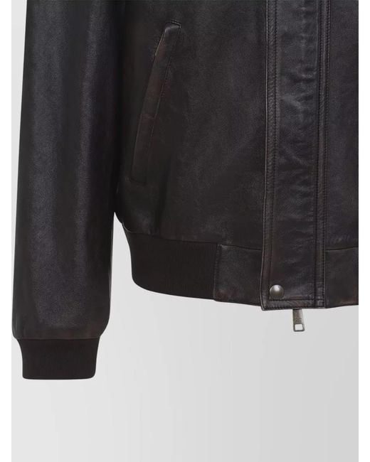 Prada Gray Bomber Jacket Regular Fit Vintage Nappa for men