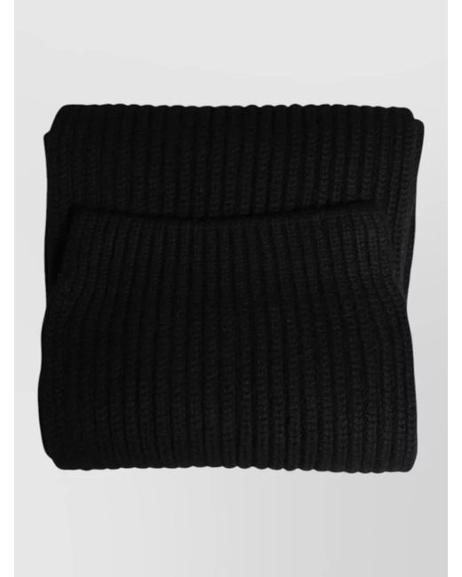 Dolce & Gabbana Black Cashmere Knitted Neck Warmer for men