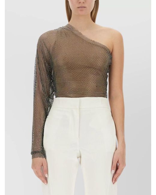 Genny White Slim-Fit Blouse