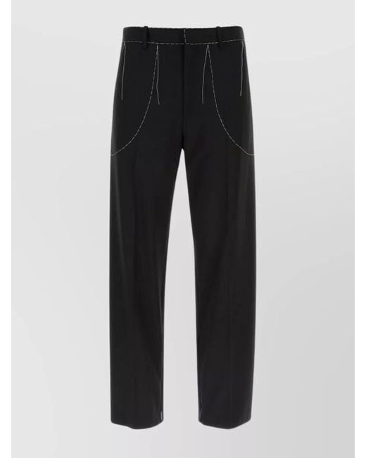 Off-White c/o Virgil Abloh Black Regular-Fit Straight-Leg Trousers for men