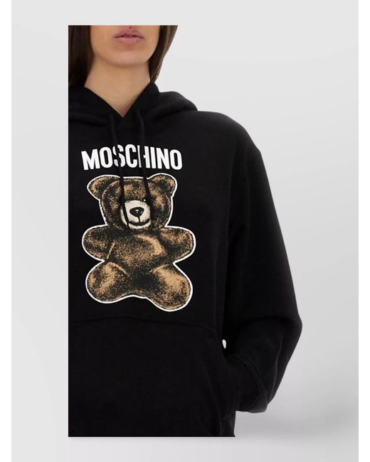 Moschino Black Cotton Hoodie