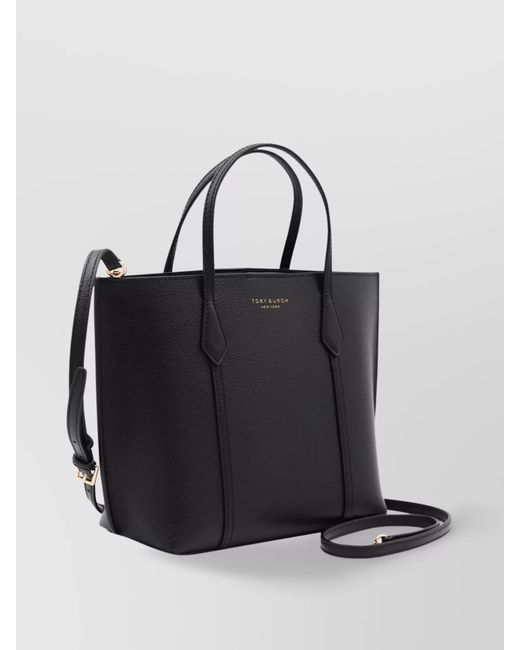 Tory Burch Black Perry Small Leather Tote Bag