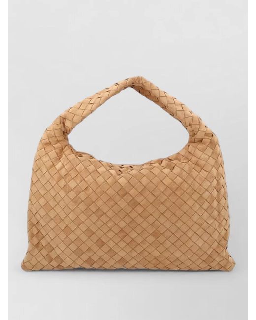 Bottega Veneta Brown Hop Small Leather Shoulder Bag