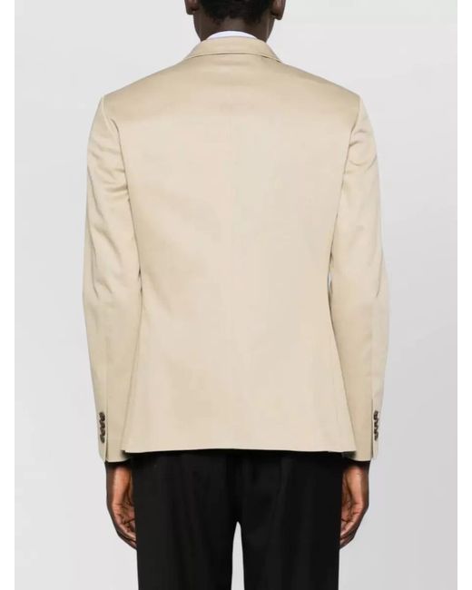 Etro Natural Roma Single Breasted Cotton Tailored Blazer for men