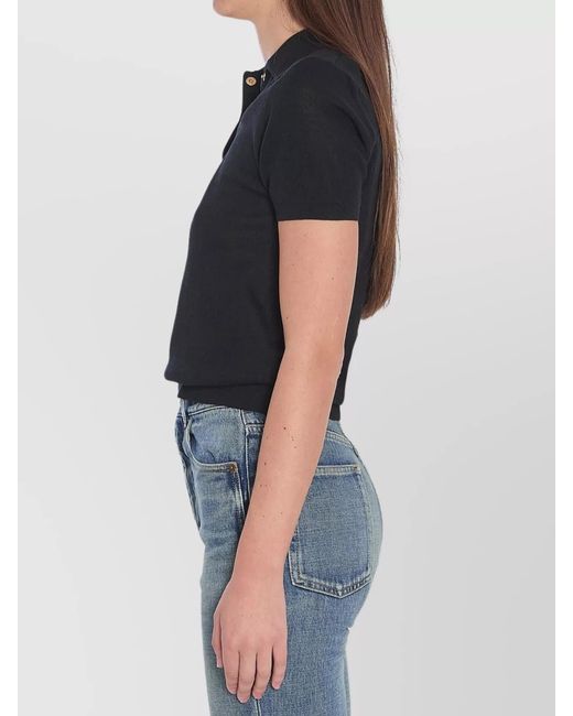 Moncler Black Short-Sleeve Slim-Fit Polo Shirt