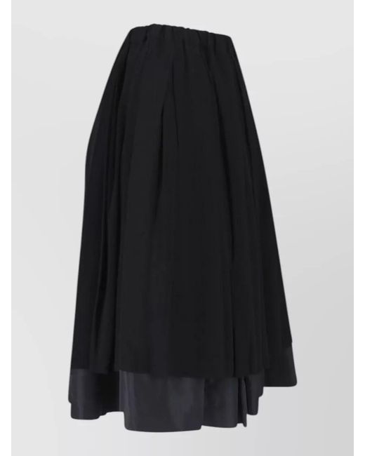 Comme des Garçons Black Midi Full Skirt