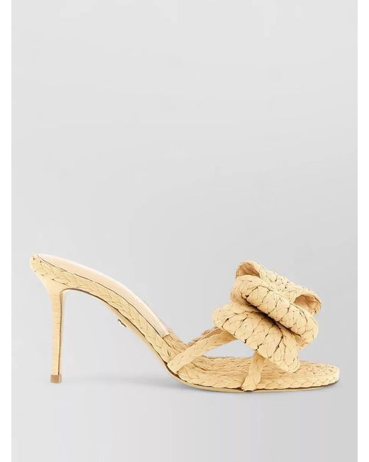 Mach & Mach Natural Raffia Mules