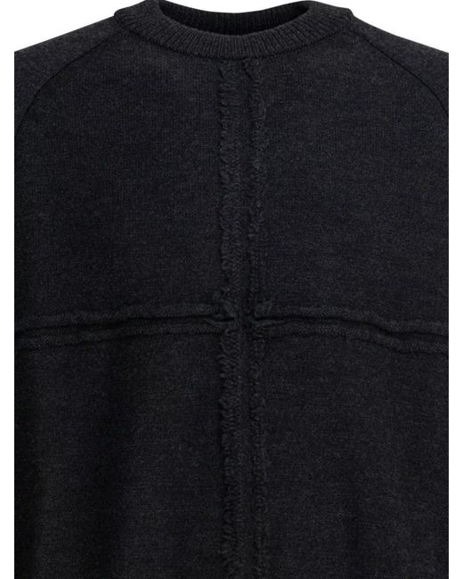 Comme des Garçons Black Wool Crewneck Jumper for men