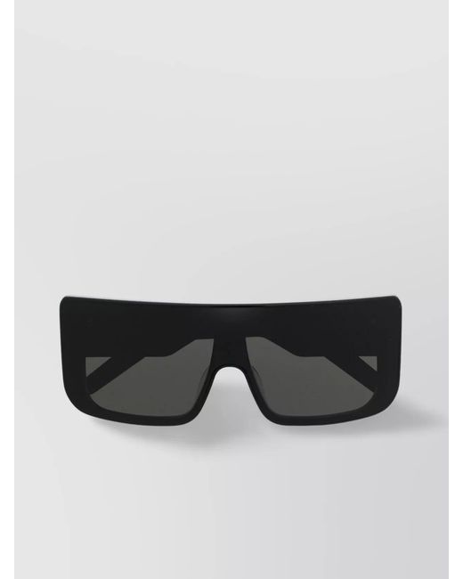 Rick Owens Black Acetate Oversized Square-Frame Sunglasses